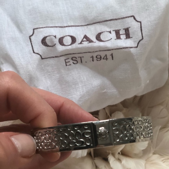 Coach Accessories - AUTHENTIC Coach Bangle Silver Bracelet